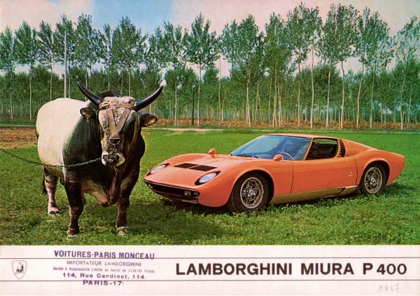 1967 Lamborghini Miura P400 brochure cover